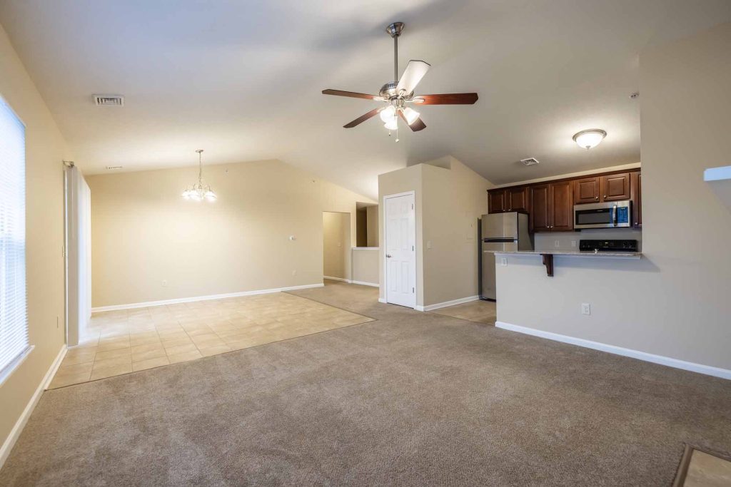 Cambridge Heights Living Room, Dining and Kitchen